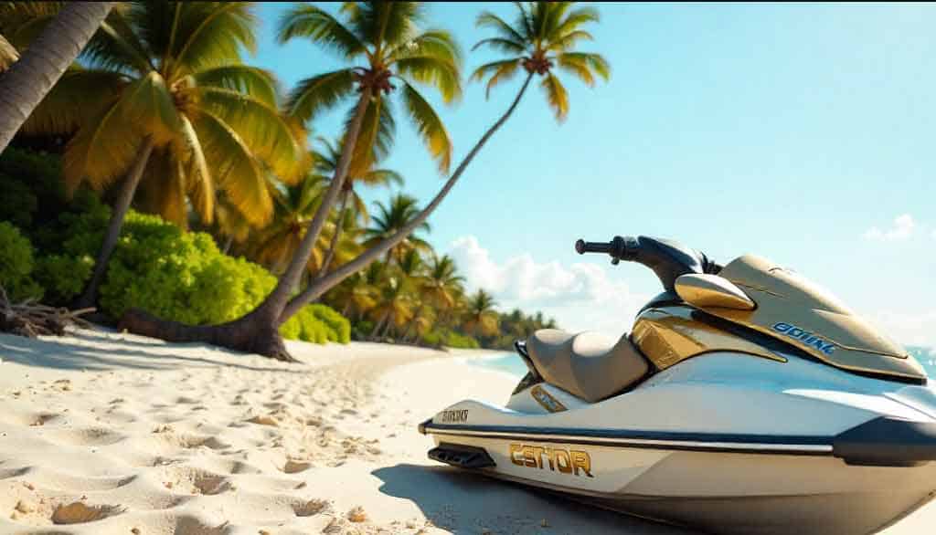 Keseruan Mengendarai Jet Ski di Lautan Bebas